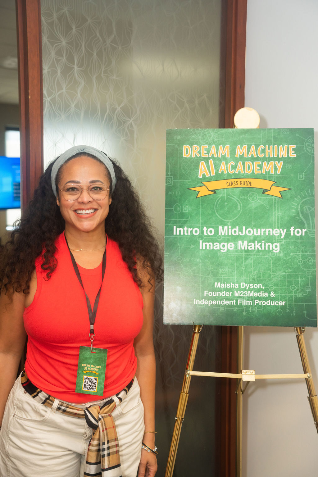 A Dream Machine AI Academy program sign