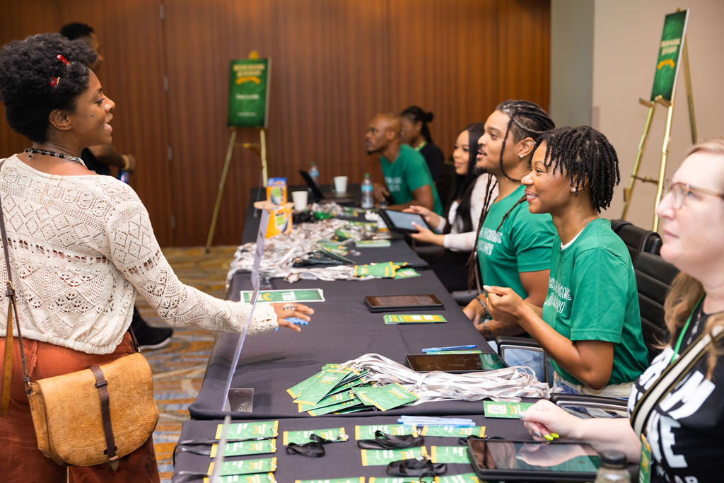 The registration table at the AI Academy