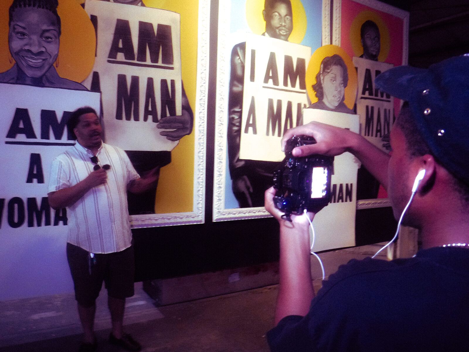 The I Am A Man wall at The Cookout